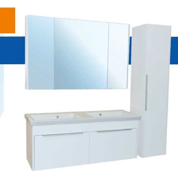 Зеркало-шкаф Azario Sicilia 120 см, белый - фото 2