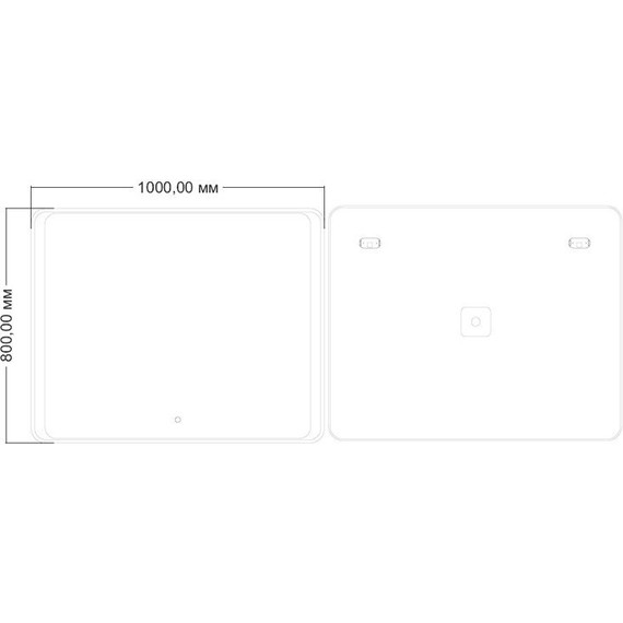 Зеркало Azario Valeria 100 см - фото 3