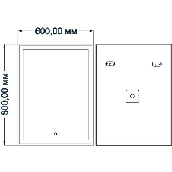 Зеркало Azario Minio Led 60 см - фото 3