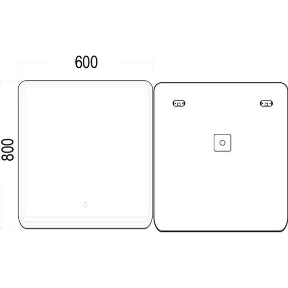 Зеркало-шкаф Azario Adriana 1П Led 60 см - фото 4
