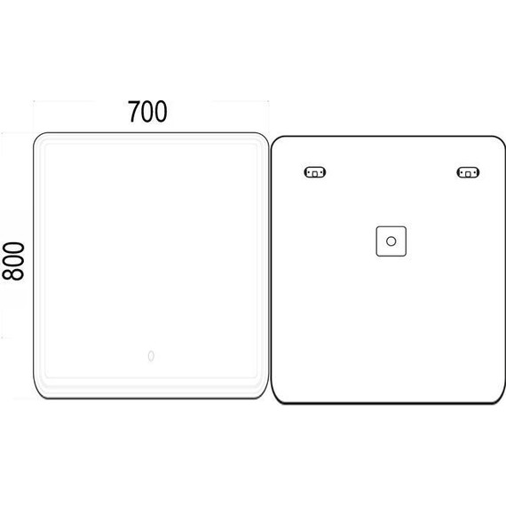 Зеркало-шкаф Azario Adriana 1Л Led 70 см - фото, картинка 4 Зеркало-шкаф Azario Adriana 1Л Led 70 см - фото 4