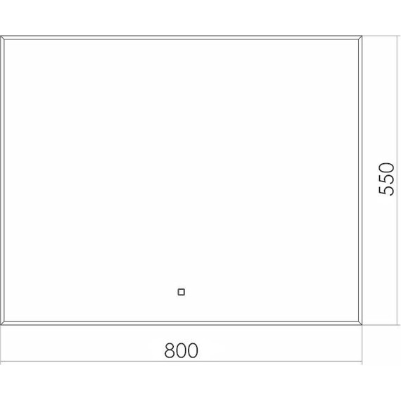 Зеркало Azario Алмина 80 см - фото 4