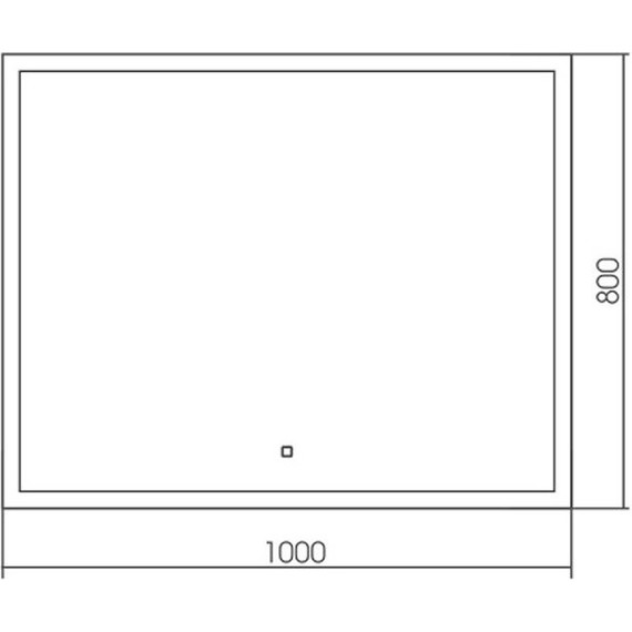 Зеркало Azario Гуверт 100 см - фото 3