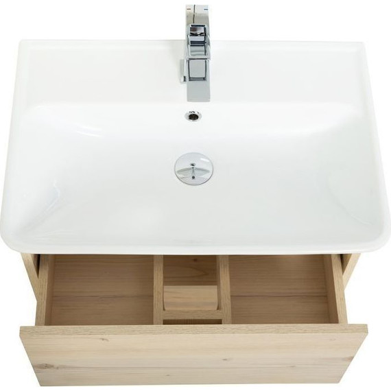 Тумба подвесная с раковиной BelBagno NEON-500-2C-SO-PB 50 см, Pino Bianco - фото 4