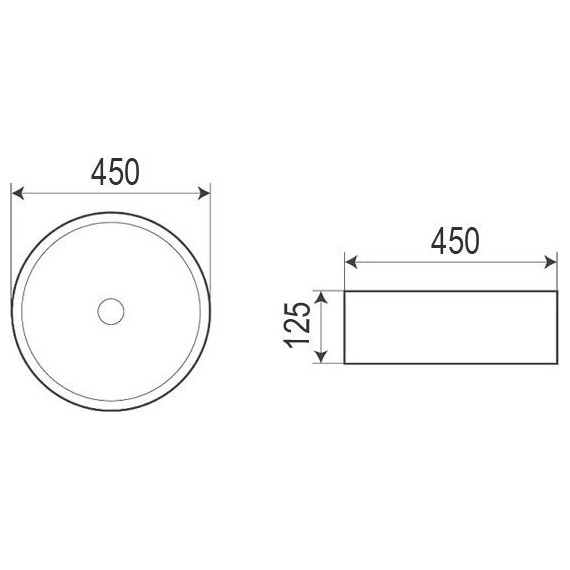Раковина-чаша Azario 45 см AZ-4115 - фото, картинка 3 Раковина-чаша Azario 45 см AZ-4115 - фото 3