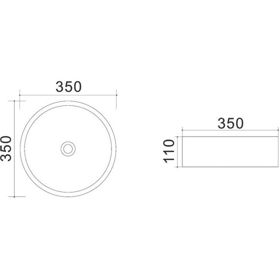 Раковина-чаша Azario 35 см AZ-4361 - фото, картинка 3 Раковина-чаша Azario 35 см AZ-4361 - фото 3