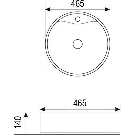 Раковина-чаша Azario 46 см AZ-4104 - фото 3