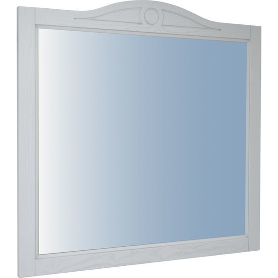 Зеркало Azario Carolina 82 см, белый/серебро - фото 2