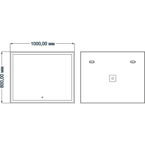Зеркало Azario Minio Led 100 см - фото 3