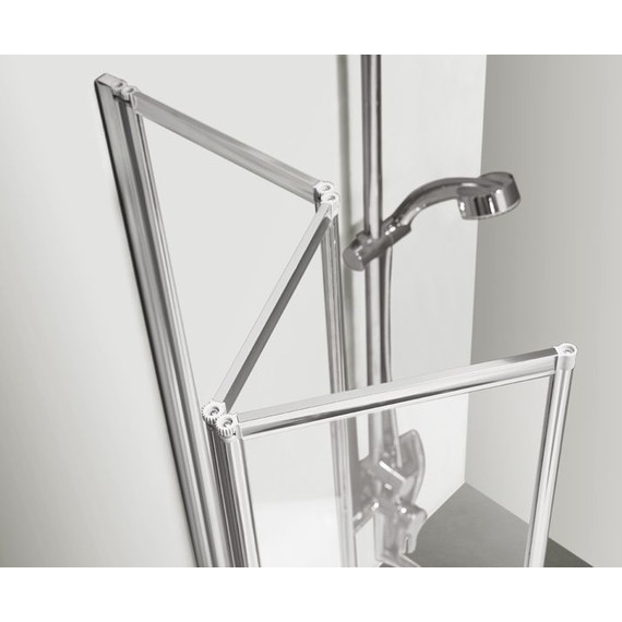 Шторка для ванны Azario Preston 100x150 см NFC6433, хром/прозрачное - фото, картинка 4 Шторка для ванны Azario Preston 100x150 см NFC6433, хром/прозрачное - фото 4