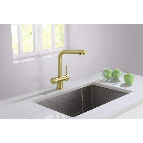 Смеситель для кухни Timo Saona 2396/17F, золото матовое - фото 3