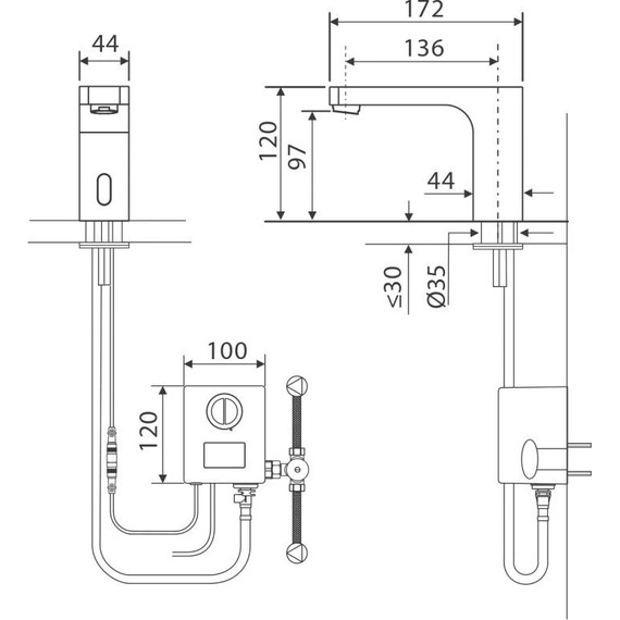 Смеситель для раковины сенсорный Timo Torne 4313/00F - фото 9