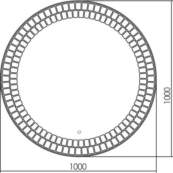 Зеркало Azario Армада Led 100 см - фото 6