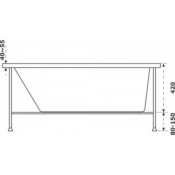 Ванна акриловая Azario Бали 150x70 см БАВ0101, Размер - мм: 1500х700 - фото, картинка 5 Ванна акриловая Azario Бали 150x70 см БАВ0101, Размер - мм: 1500х700 - фото 5