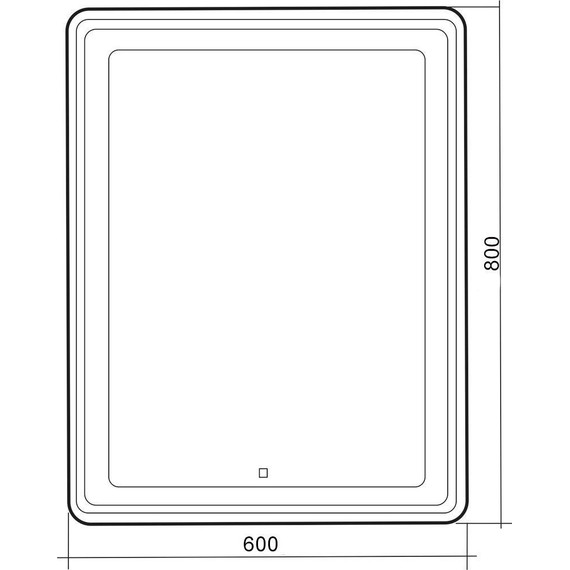 Зеркало Azario Мальта-лофт Led 60 см - фото 5
