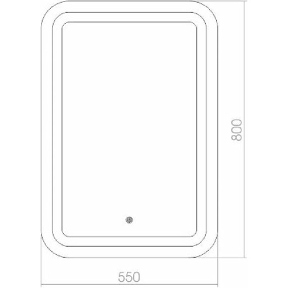 Зеркало Azario Мальта New Led 55 см - фото 5