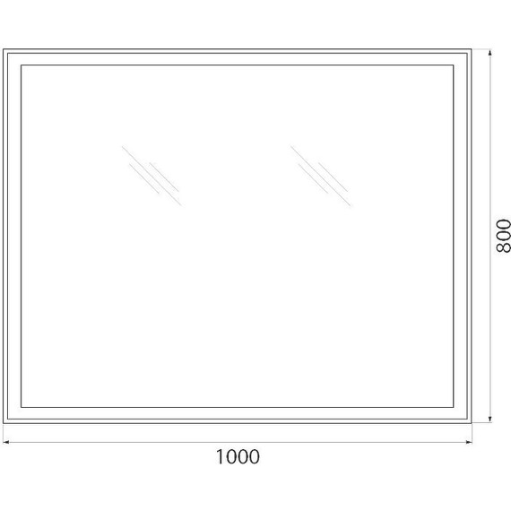 Зеркало Azario Норма Led 100 см LED-00002297 - фото 3
