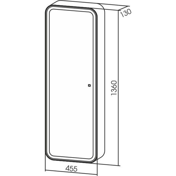 Зеркало-шкаф Azario Понтианак Led 45 см - фото 4