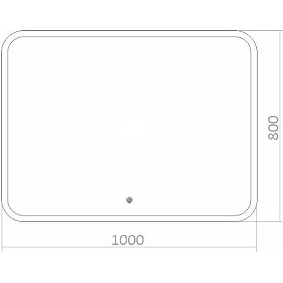 Зеркало Azario Стив Led 100 см ФР-00001346 - фото 4