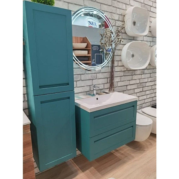 Пенал подвесной Art&Max AM-Platino-1500-2A-SO-TM 40 см, бирюзовый матовый - фото 5