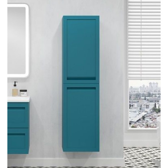 Пенал подвесной Art&Max AM-Platino-1500-2A-SO-TM 40 см, бирюзовый матовый - фото 