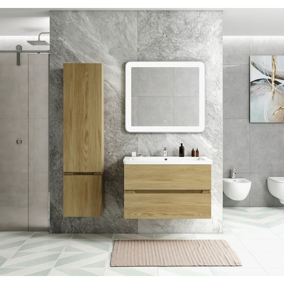 Пенал подвесной Art&Max AM-Techno-1600-AC-SO-LW674-L 40 см, дуб мадейра янтарь - фото 2