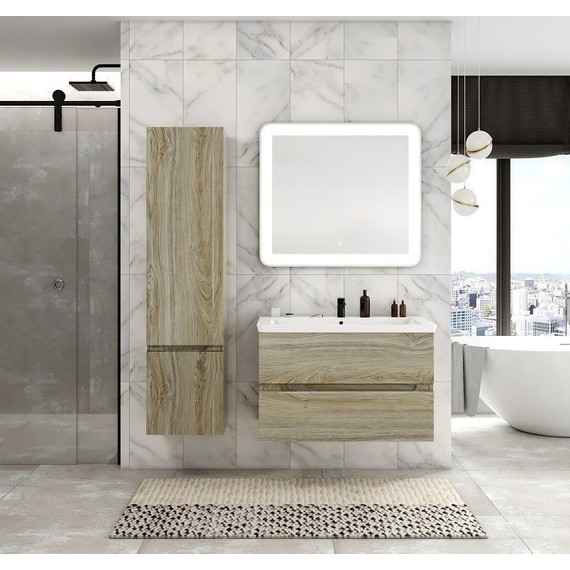 Пенал подвесной Art&Max AM-Techno-1600-AC-SO-LW823-L 40 см, дуб мелфорд - фото 2