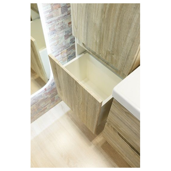 Пенал подвесной Art&Max AM-Techno-1600-AC-SO-LW823-L 40 см, дуб мелфорд - фото 6