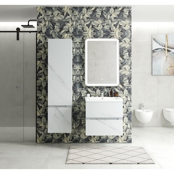 Пенал подвесной Art&Max AM-Techno-1600-AC-SO-MR960-L 40 см, монти мрамор - фото 3