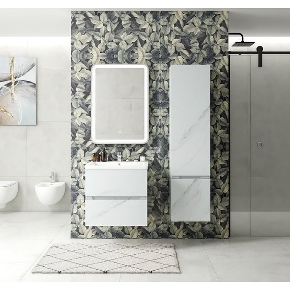 Пенал подвесной Art&Max AM-Techno-1600-AC-SO-MR960-R 40 см, монти мрамор - фото 3