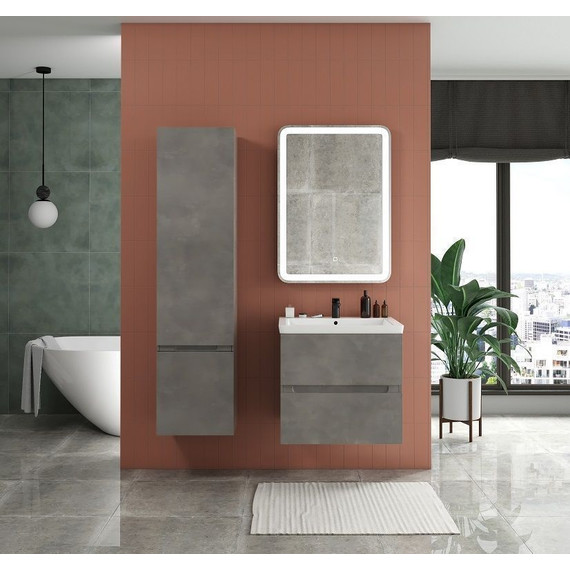 Пенал подвесной Art&Max AM-Techno-1600-AC-SO-FC305-L 40 см, айс какао - фото 3