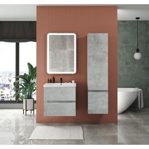 Пенал подвесной Art&Max AM-Techno-1600-AC-SO-LS935-R 40 см, бетон лофт натуральный - фото 3