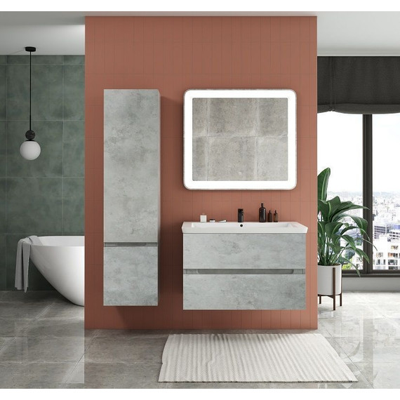 Пенал подвесной Art&Max AM-Techno-1600-AC-SO-LS935-L 40 см, бетон лофт натуральный - фото 3