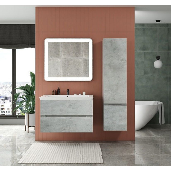 Пенал подвесной Art&Max AM-Techno-1600-AC-SO-LS935-R 40 см, бетон лофт натуральный - фото 2