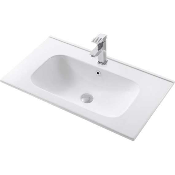 Тумба подвесная с раковиной Art&Max AM-TORINO-800-2C-SO-SA-P 80 см, сапфир, Цвет фасада: синий - фото 2