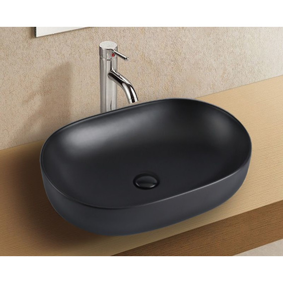 Раковина-чаша Azario 60 см AZ-2196MDH, графит матовый - фото 2