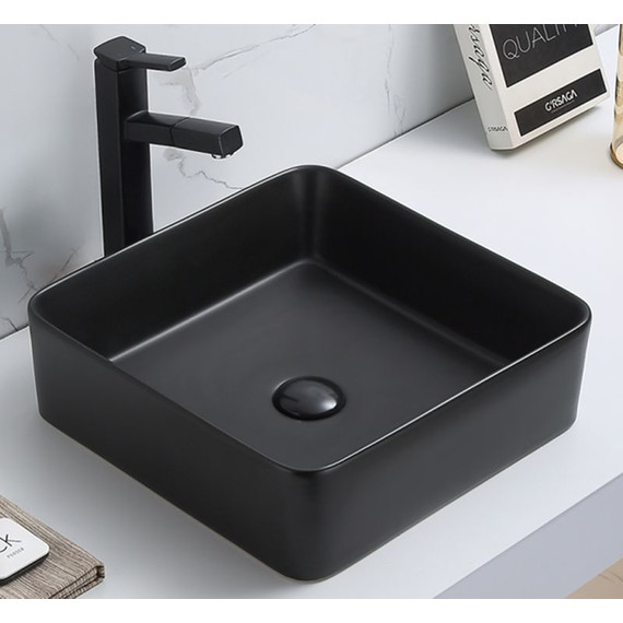 Раковина-чаша Azario 41 см AZ-7050DMB, черный - фото, картинка 2 Раковина-чаша Azario 41 см AZ-7050DMB, черный - фото 2