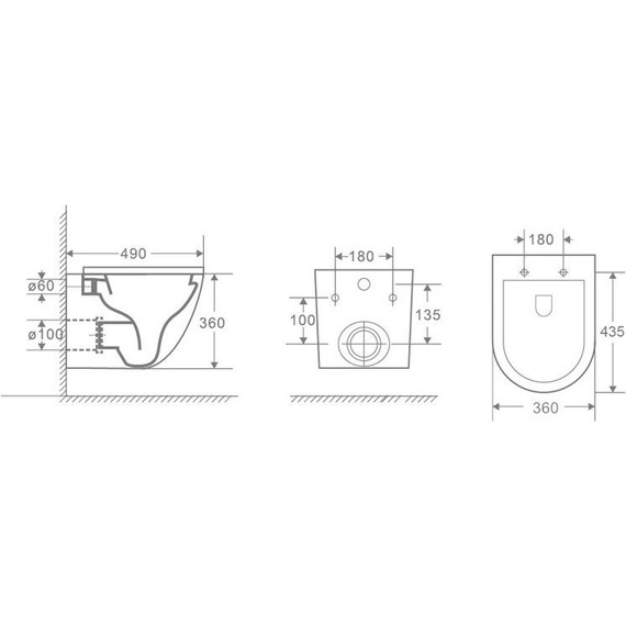 Инсталляция Oli 120 Eco (механическая) 879236 с подвесным безободковым унитазом Azario Gloria AZ-2003 - фото 14