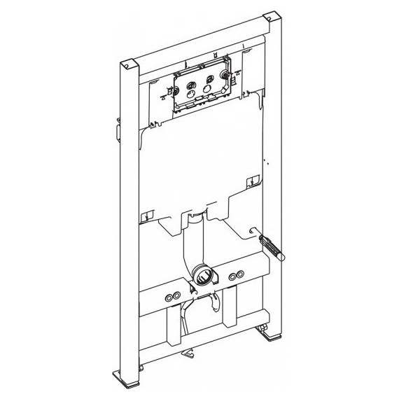Инсталляция BelBagno BB002-80 с подвесным унитазом BelBagno Due BB3103CHR/SC - фото 12