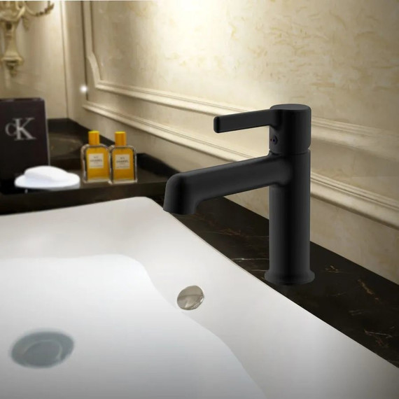 Смеситель для раковины Haiba HB10814-7, чёрный матовый - фото 2