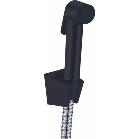 Смеситель для раковины с лейкой для биде Haiba HB12805-7, черный/хром - фото 4