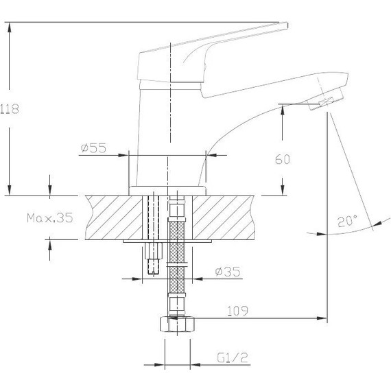 Смеситель для раковины Haiba HB1016 - фото 2