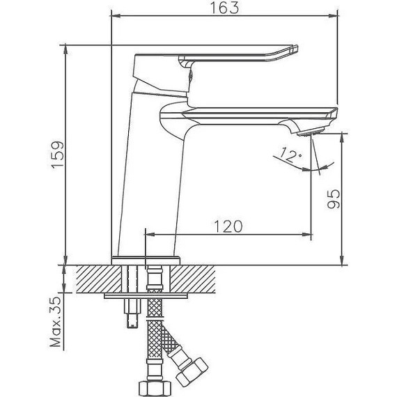 Смеситель для раковины Haiba HB10556 - фото 2