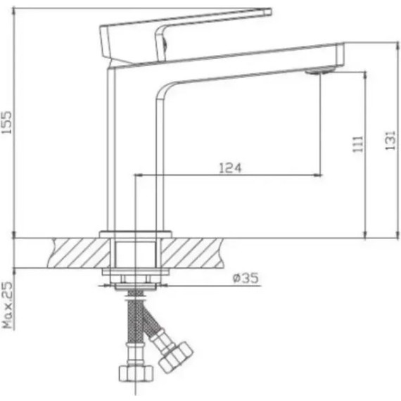 Смеситель для раковины Haiba HB10615 - фото 4