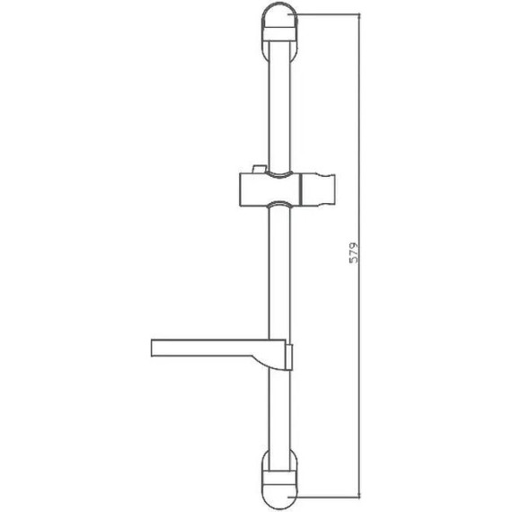 Душевая штанга Haiba 57 см HB8007 - фото 3