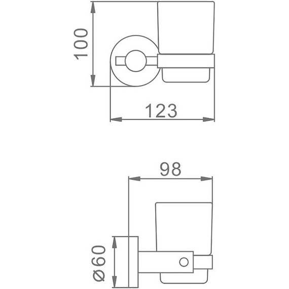 Стакан для зубных щеток Haiba HB8306 - фото 2