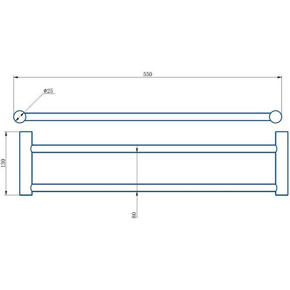 Полотенцедержатель Haiba HB8409-7, цвет чёрный матовый - фото 2