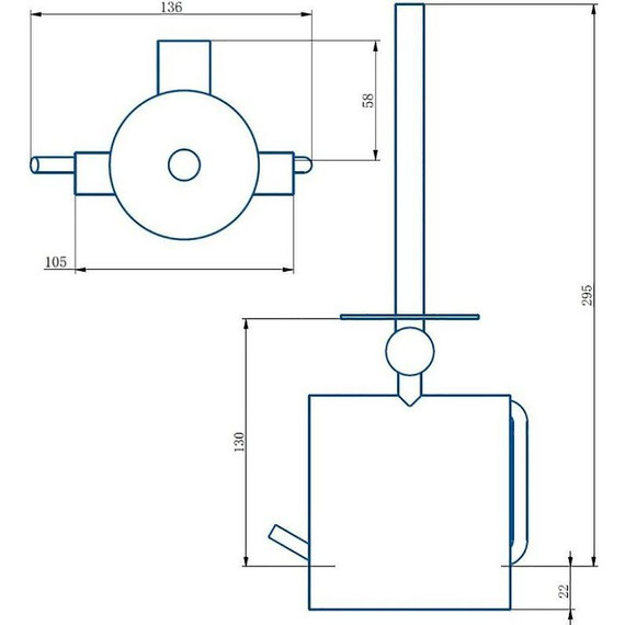 Держатель для туалетной бумаги Haiba HB8411 - фото, картинка 2 Держатель для туалетной бумаги Haiba HB8411 - фото 2