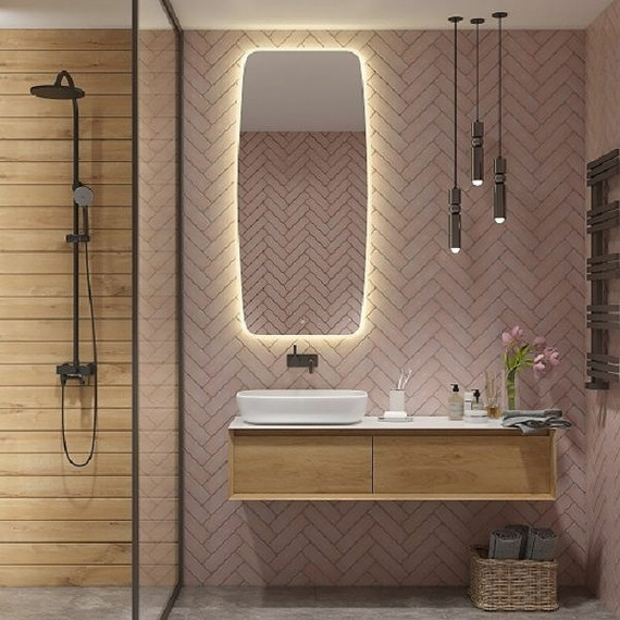 Зеркало Art&Max Forli Led 50 см AM-For-500-1200-DS-F - фото 3