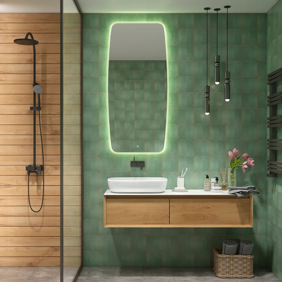 Зеркало Art&Max Forli Led 70 см AM-For-700-1500-DS-F - фото 2